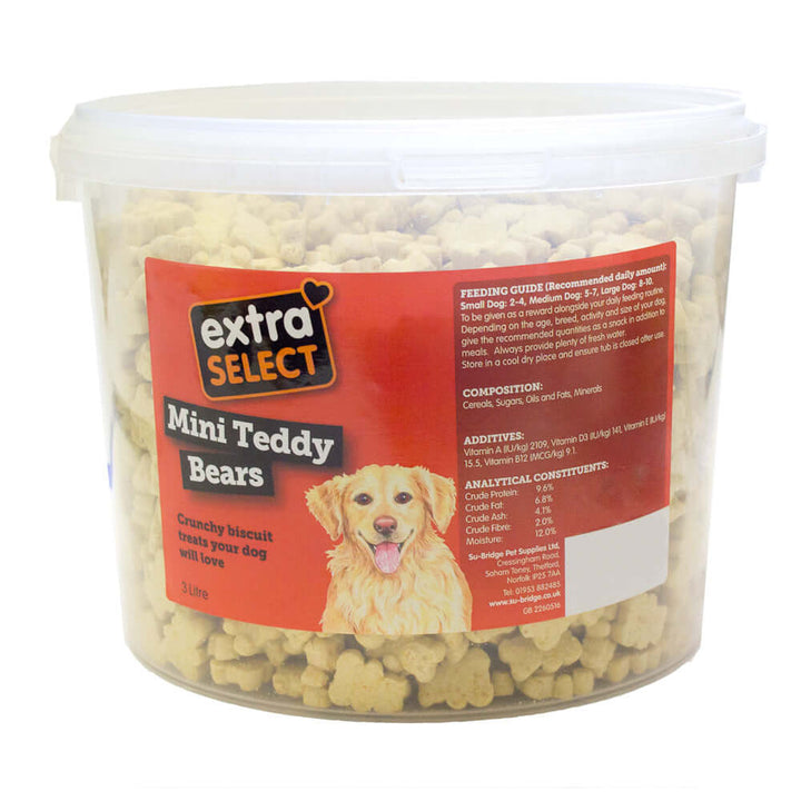 Extra Select Mini Teddy Bears Biscuits Natural
