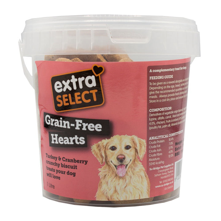 Extra Select Grain Free Baked Hearts with Turkey & Cranberry Bucket