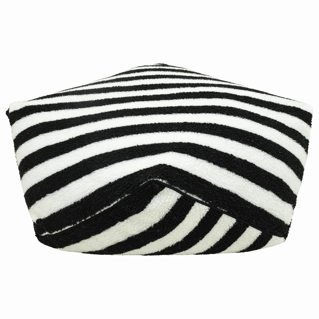 Rosewood Sherpa Bean Bag, Black & White