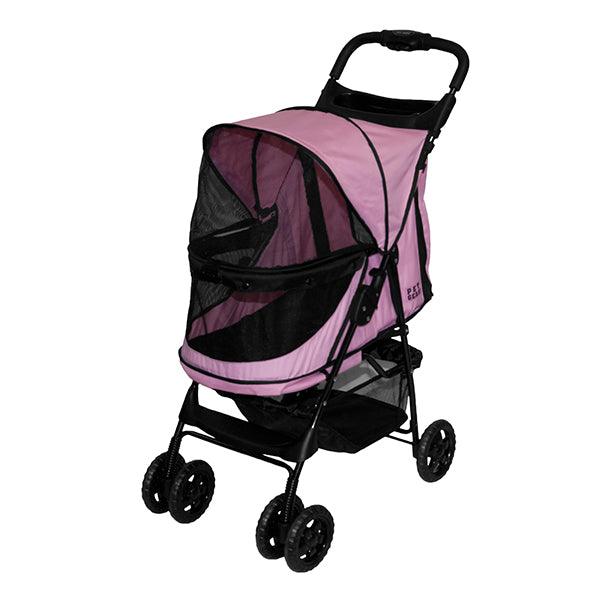 Rosewood Pet Gear Happy Trails No-Zip Stroller, Pink Diamond Pram