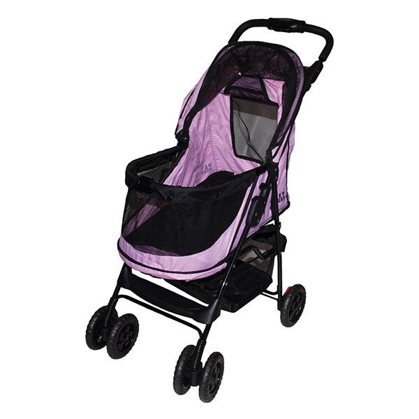 Rosewood Pet Gear Happy Trails No-Zip Stroller, Pink Diamond Pram