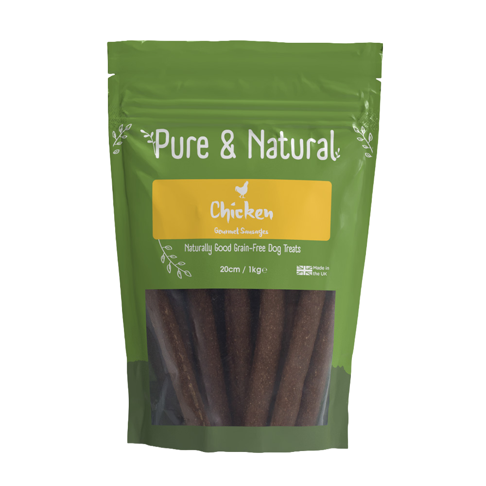 Pure & Natural Chicken Gourmet Sausages 20cm 1kg