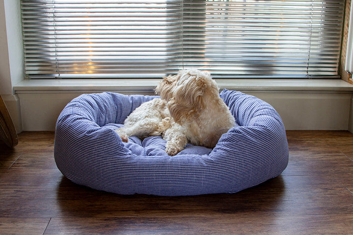 40 Winks Blue Sky Stripe Square