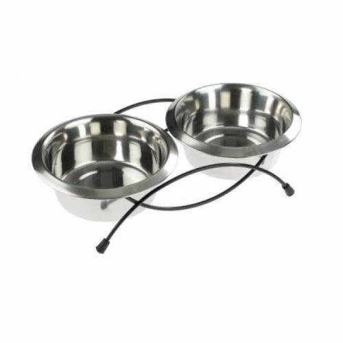 Classic Twin Feed &amp; Dishes 2x1900ml - Ormskirk Pets