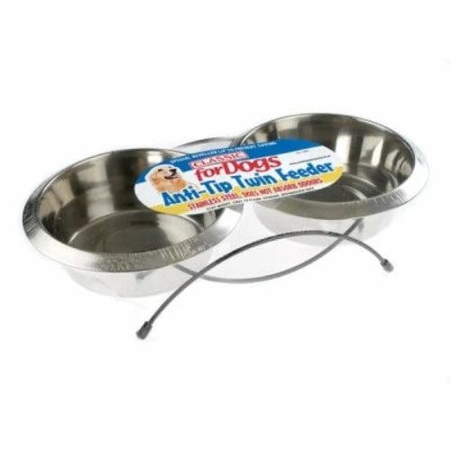 Classic Twin Feed &amp; Dishes 2x470ml - Ormskirk Pets