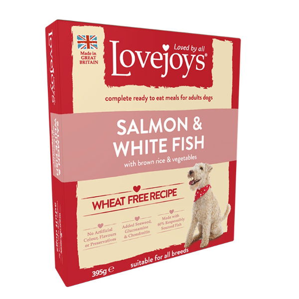 Lovejoys Salmon & White Fish with Rice & Vegetables 10x395g