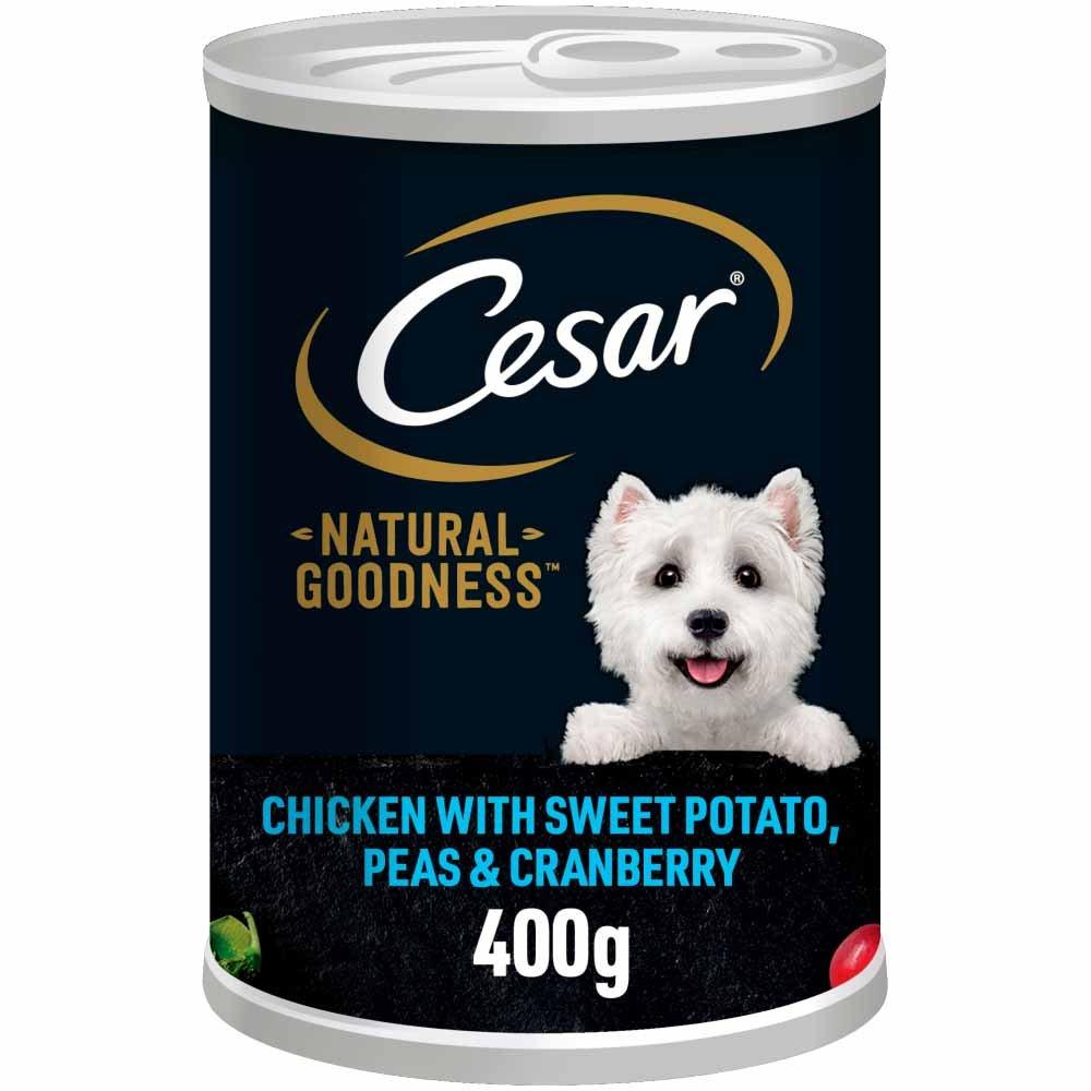 Cesar Natural Goodness Adult Wet Dog Food Tin Chicken & Veg 400g x 6