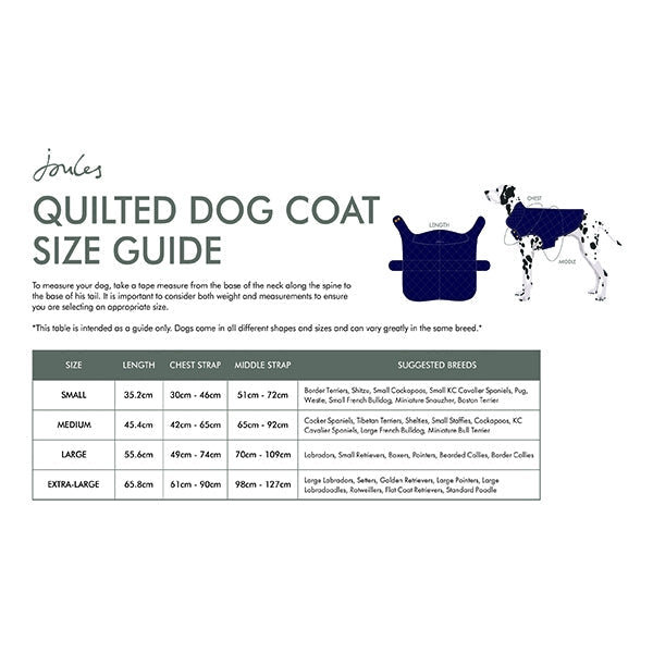 Joules Navy Quilted Coat