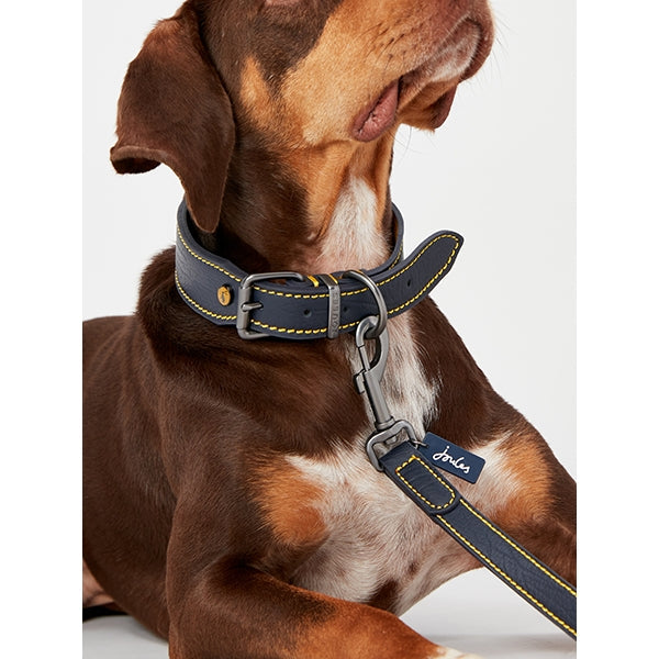 Joules Navy Leather Collar