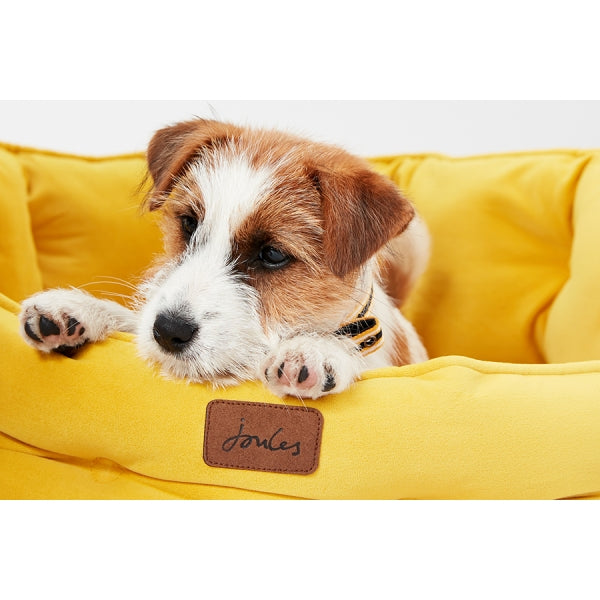 Joules Chesterfield Pet Bed Yellow