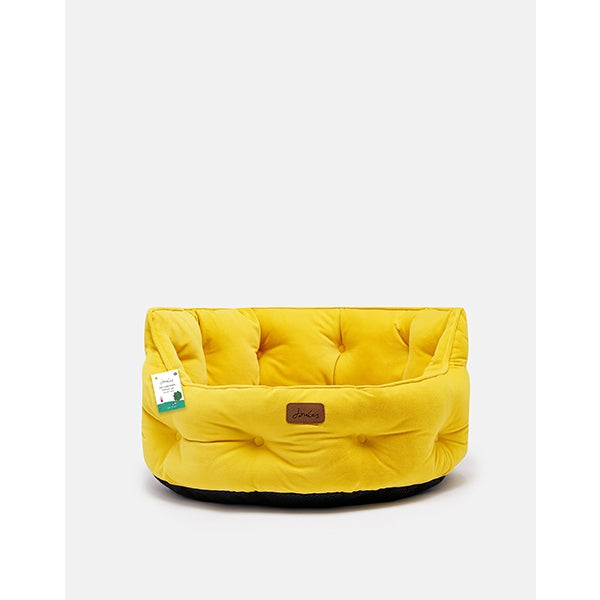 Joules Chesterfield Pet Bed Yellow