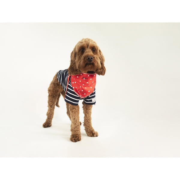 Joules Hello Neckerchief Collar Red Polka Dot