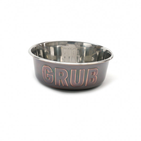 Rosewood Deluxe Steel Bowls Grub Steel Pet Bowl