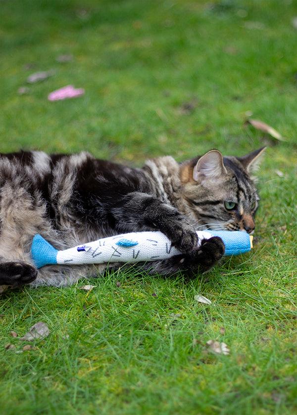 Rosewood Battersea Catnip Kicker Fish (geo print)