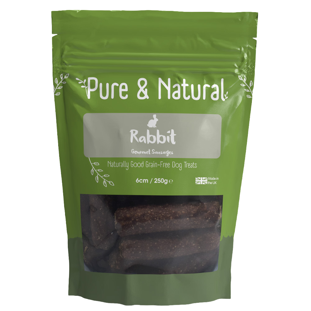 Pure & Natural Rabbit Gourmet Sausages 6cm