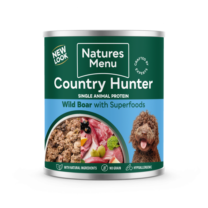 Natures Menu Country Hunter Wild Boar with Superfoods 600g x 6
