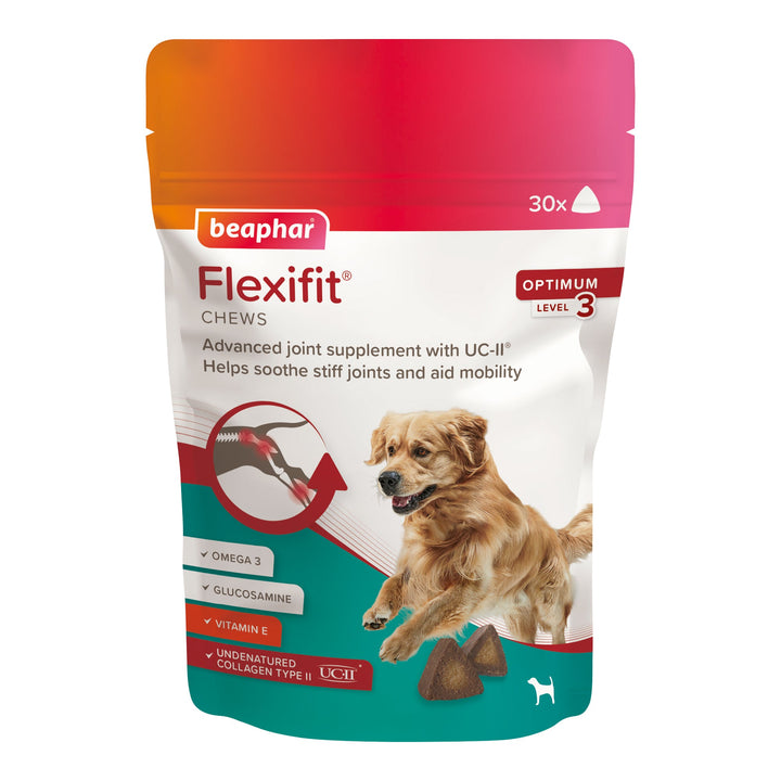Beaphar Flexifit Optimum UC-II Joint Supplement Chews for Dogs 30 Chews 175g