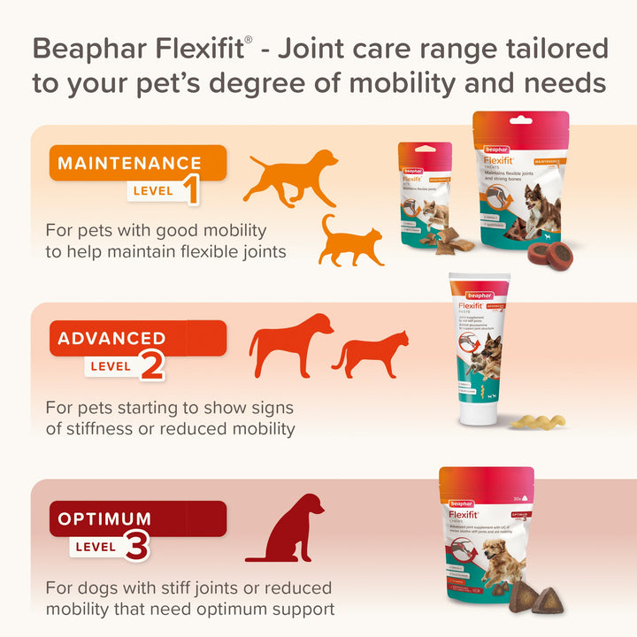 Beaphar Flexifit Optimum UC-II Joint Supplement Chews for Dogs 30 Chews 175g