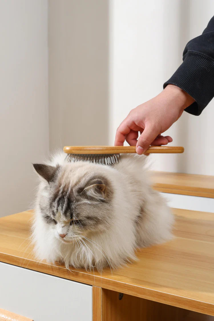 M-PETS Bamboo Ball Pin Brush