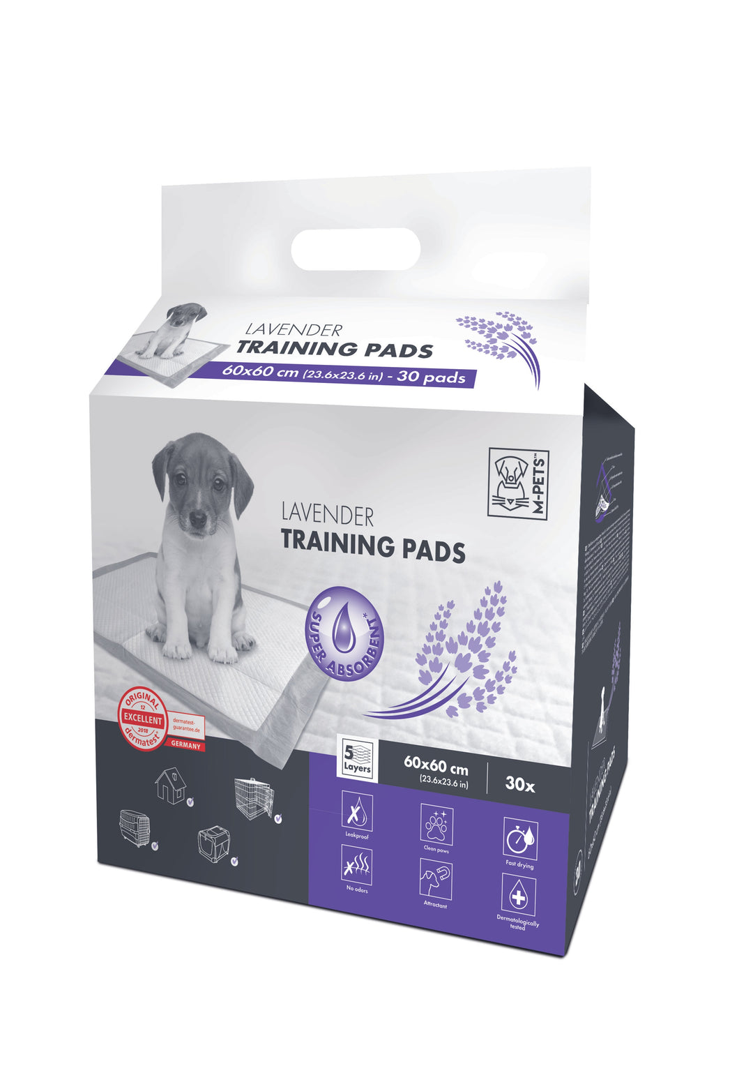M-PETS Lavender Training Pads 30 Pcs