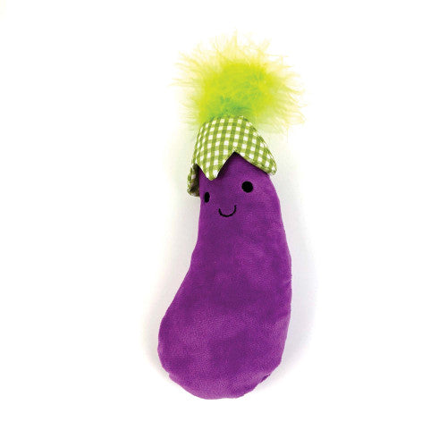 Tabby Patch Aubergine Cat Kicker