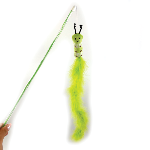 Tabby Patch Extra Long Caterpillar Cat Teaser