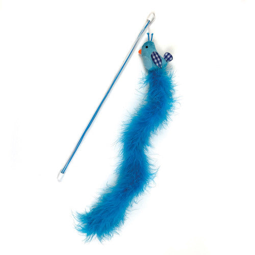 Tabby Patch Extra Long Bluebird Cat Teaser