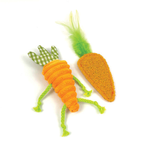 Tabby Patch Catnip Carrots 2pk