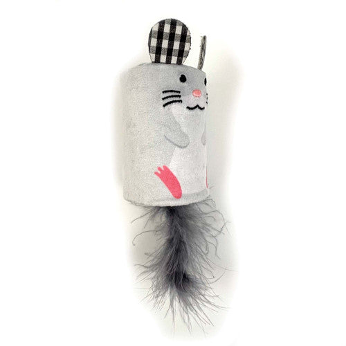 Tabby Patch Mouse Rattle & Roll Cat Toy