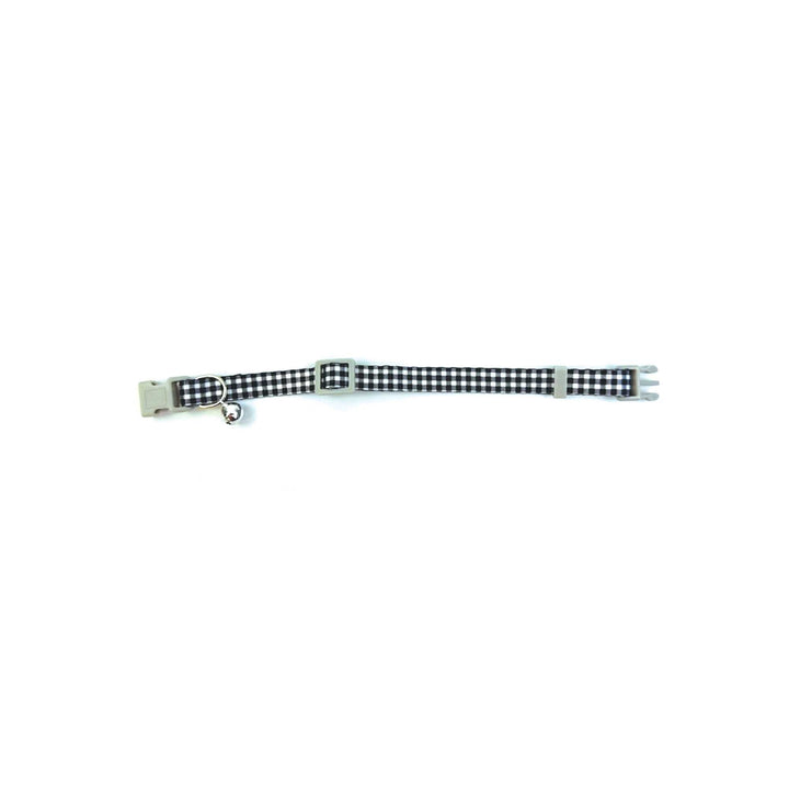 Tabby Patch Black Check Cat Collar