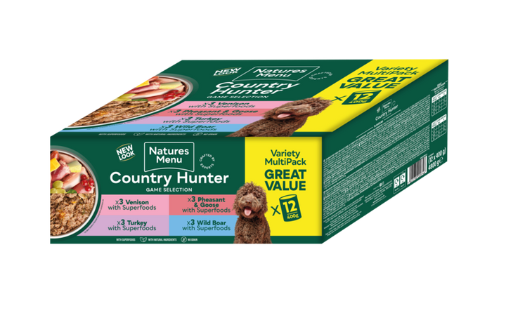Natures Menu Country Hunter Game Meat Selection Multipack Cans 12 x 400g