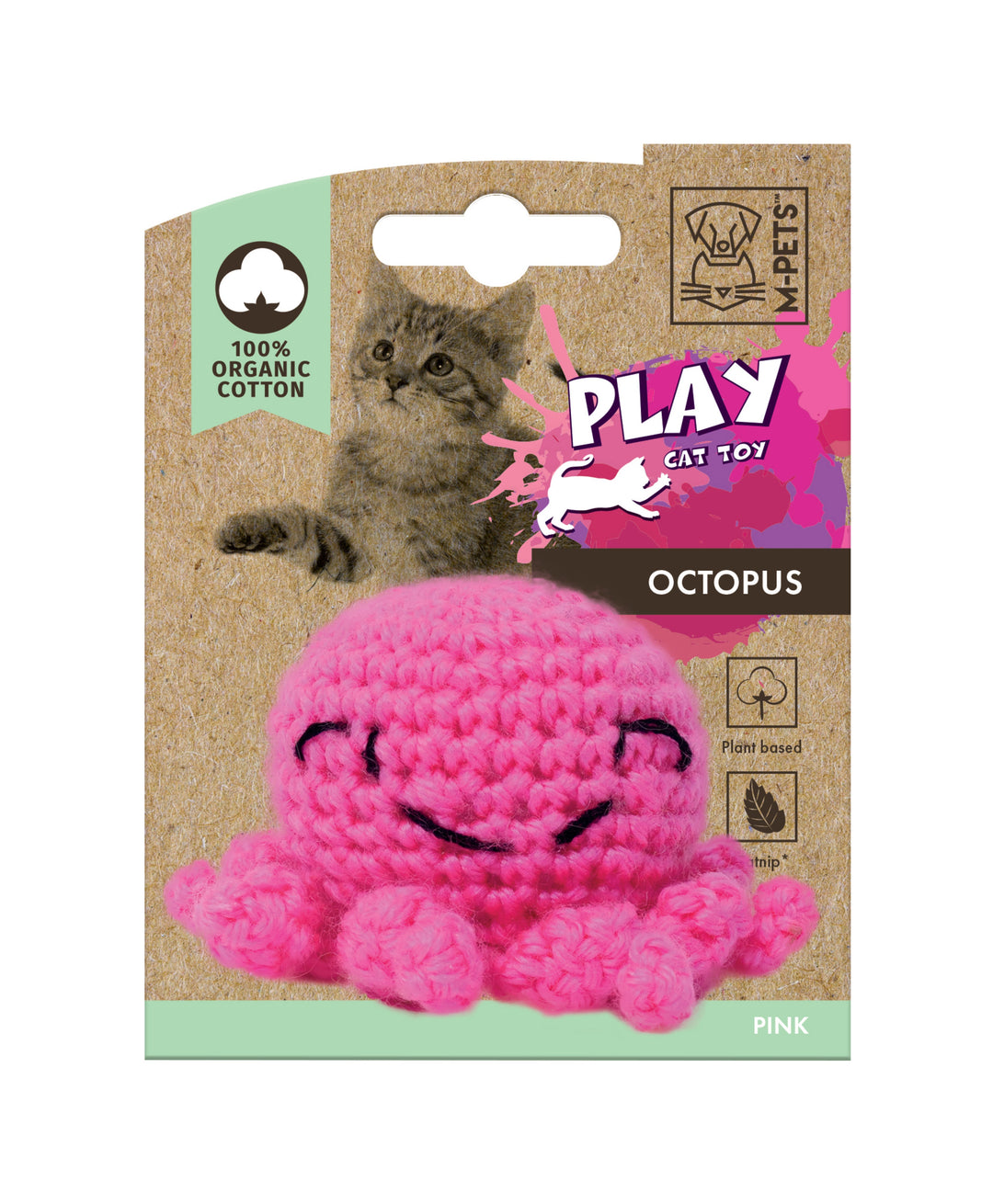 M-PETS Octopus 100% Organic Cotton Pink