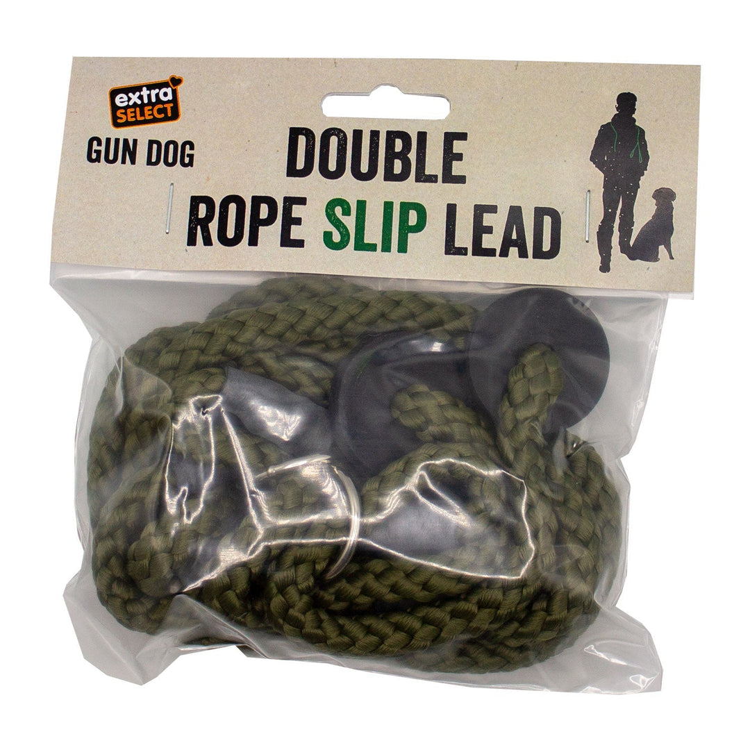 Extra Select Double Rope Slip Lead Green Or Red