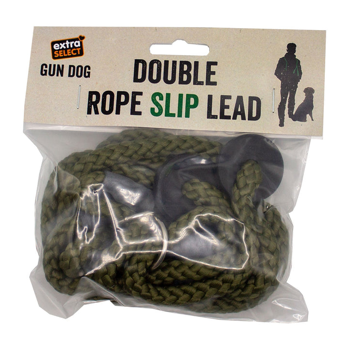 Extra Select Double Rope Slip Lead Green Or Red