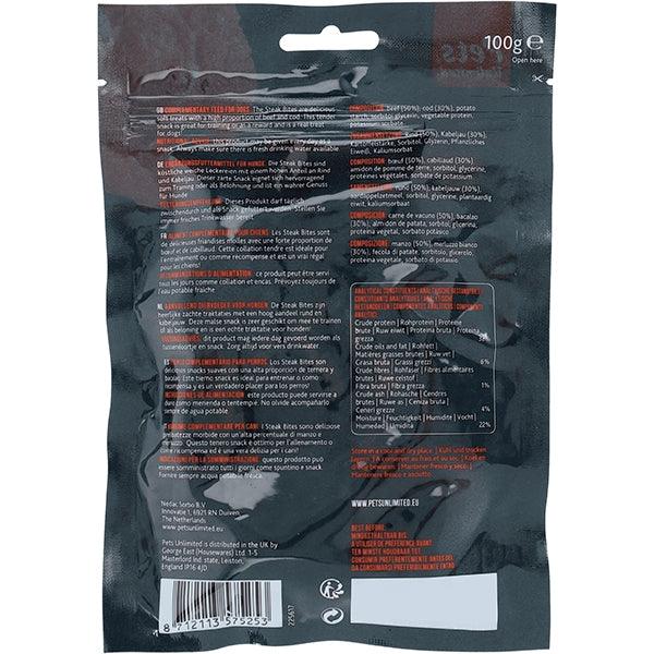 Pets Unlimited - Steak Bites Beef 100g