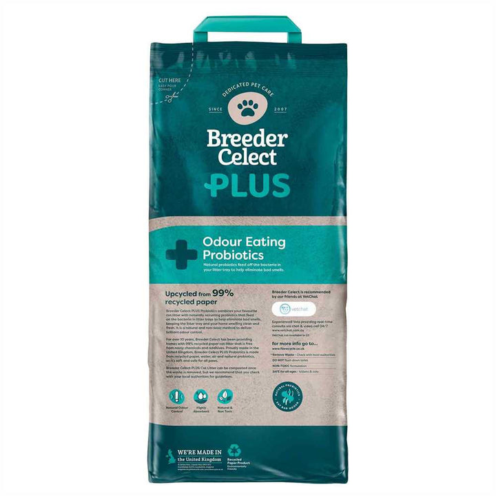 Breeder Celect Plus Recycled Probiotics Paper Litter 10Ltr