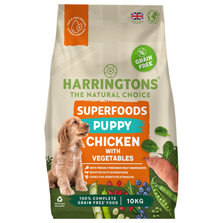 Harringtons Complete Puppy Grain Free Superfoods Chicken & Veg 10Kg