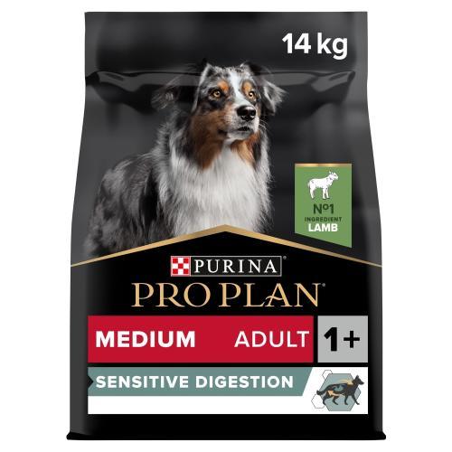Pro Plan Dog Medium Adult Sensitive Digestion With Optidigest Rich In Lamb Dry Food 14Kg