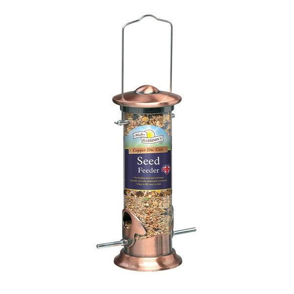 Harrisons Cast Copper Plated Seed Feeder - Ormskirk Pets