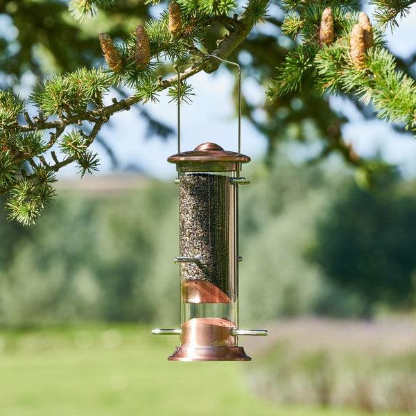 Harrisons Cast Copper Plated Nyger Feeder 20cm - Ormskirk Pets