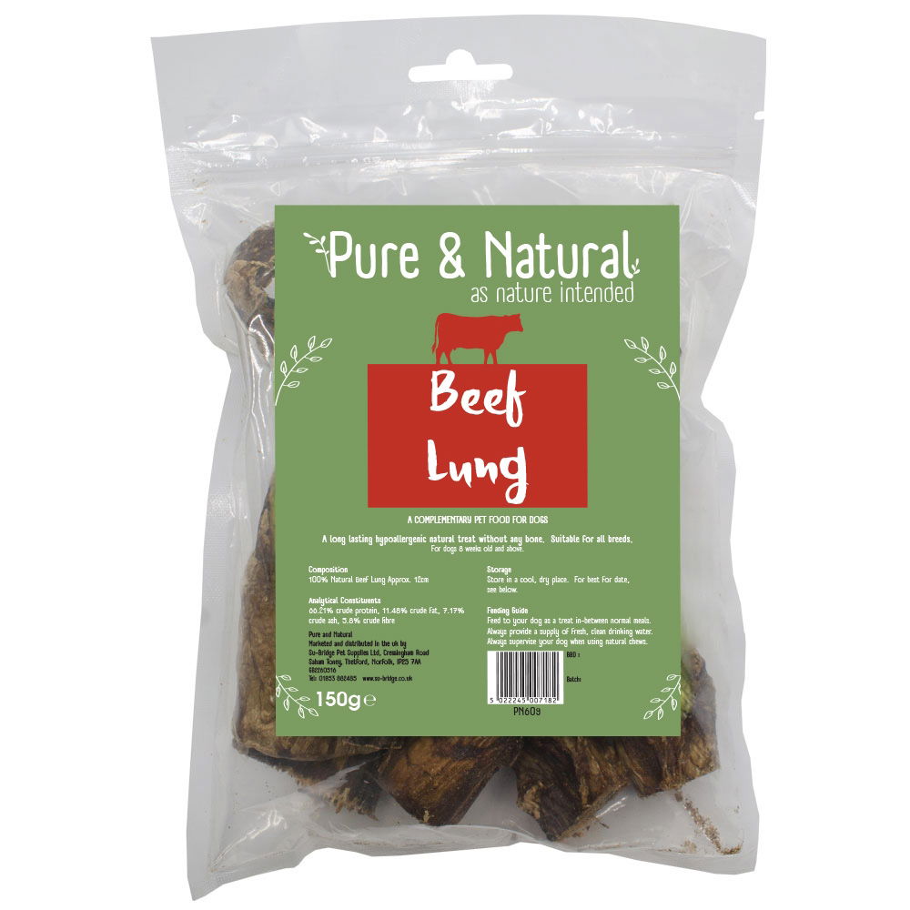 Pure & Natural Beef Lung 12cm