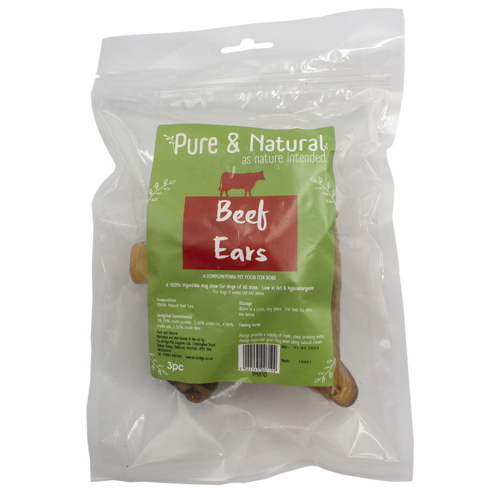 Pure & Natural Beef Ears Natural