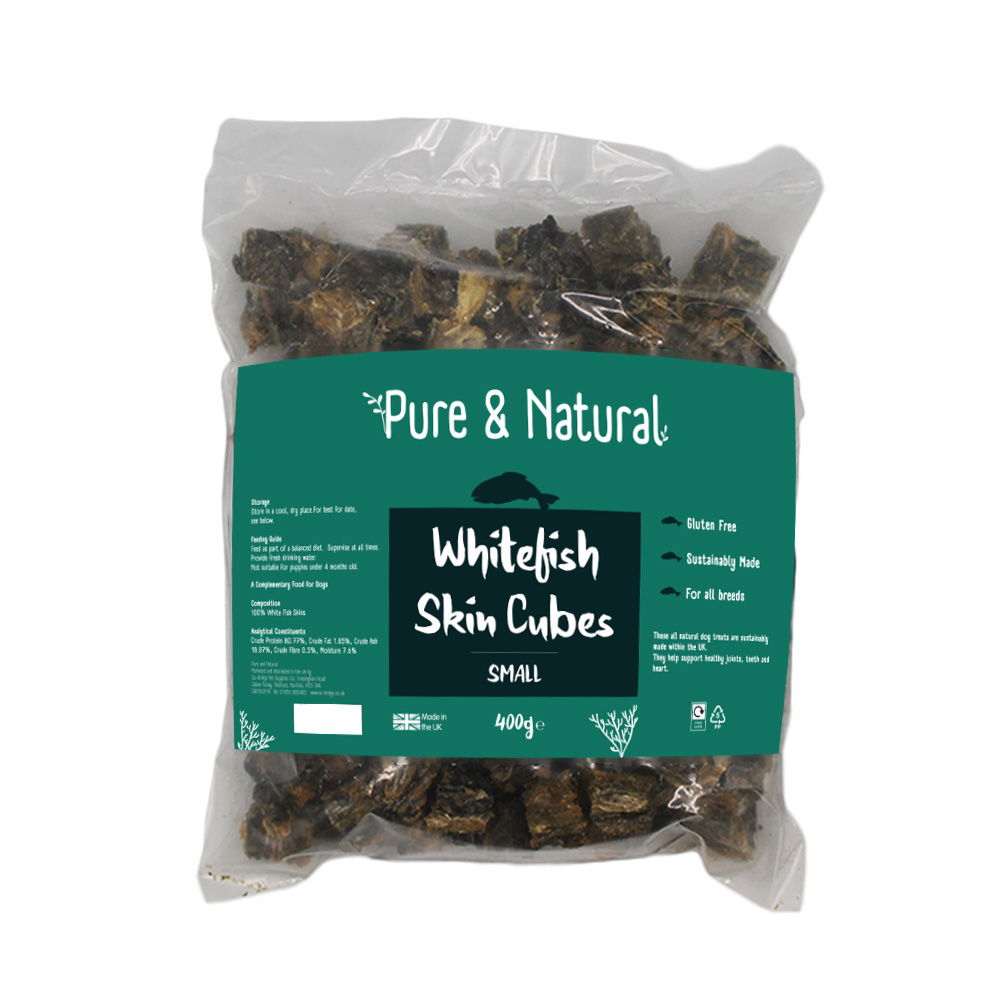 Pure & Natural Whitefish Small Skin Cubes
