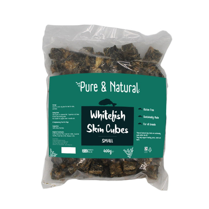 Pure &amp; Natural Whitefish Small Skin Cubes