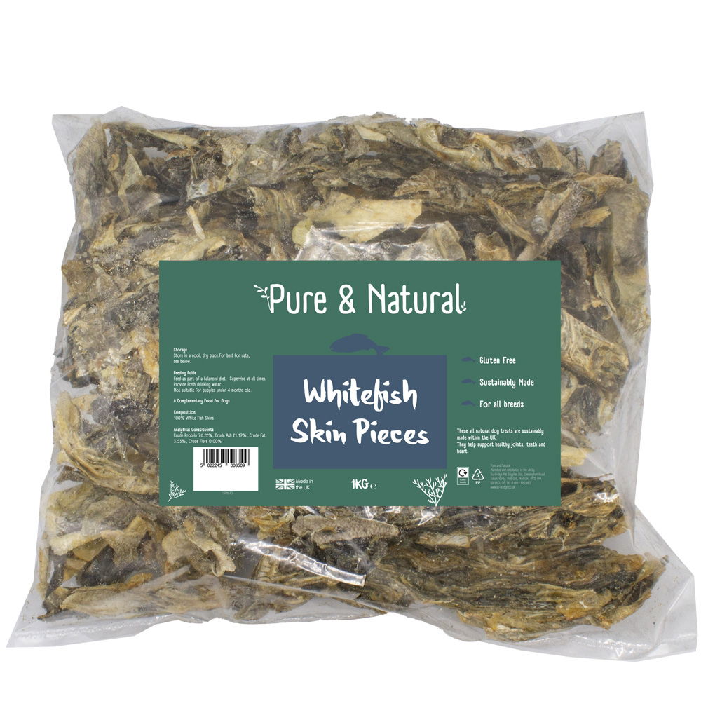 Pure & Natural Whitefish Skin Pieces