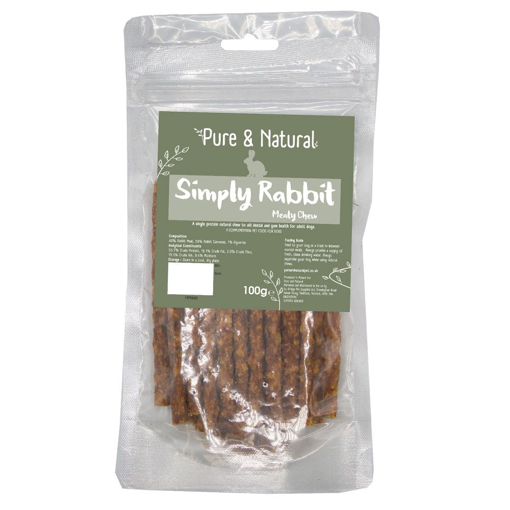 Pure & Natural Meat Chew Rabbit 1kg