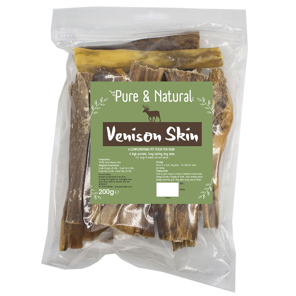 Pure &amp; Natural Dried Deer Skin 200gm