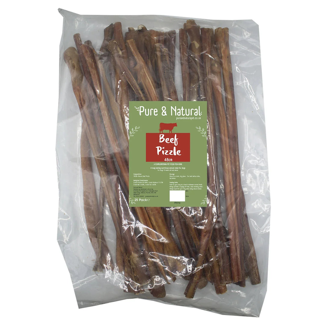Pure & Natural 48cm Bulls Pizzles 25 Pieces