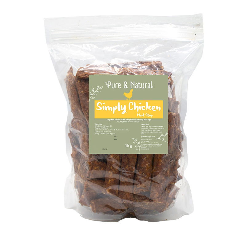 Pure & Natural Meat Strips Chicken 1kg