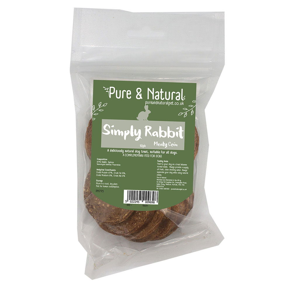 Pure &amp; Natural 10 Simply Meaty Coins Rabbit